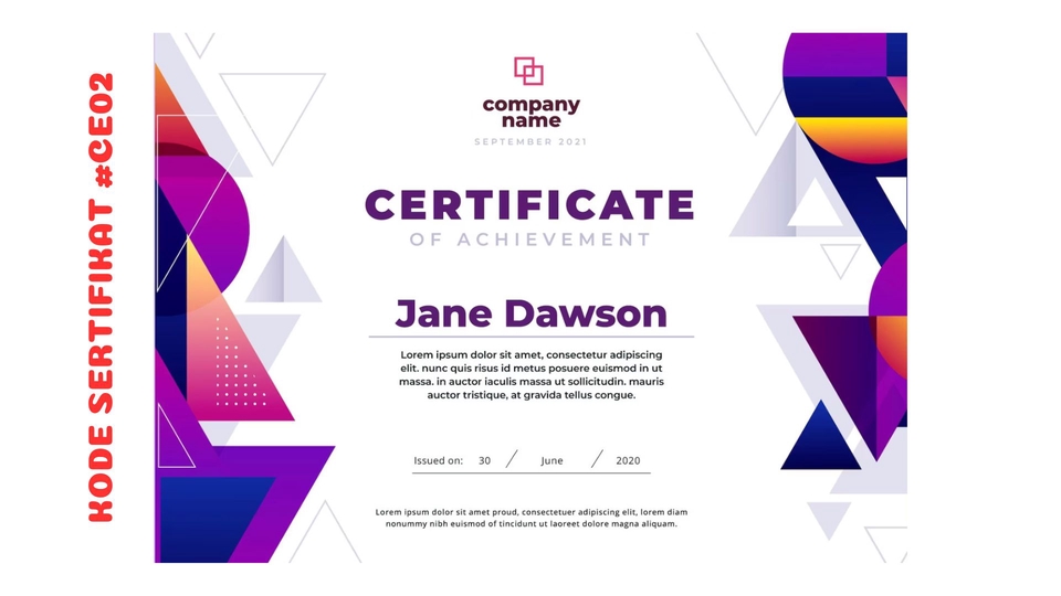 Digital Printing - JASA DESAIN SERTIFIKAT TERCEPAT SEPANJANG ABAD | HANYA HITUNGAN JAM!! - 3