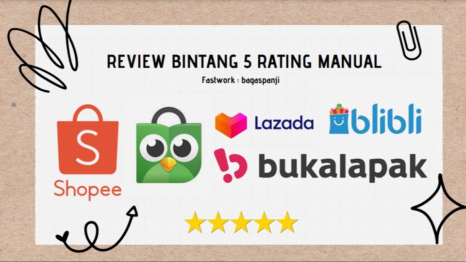 Memberi Review - Memberi Rating Bintang 5 pada Akun E-Commerce/Website dsb. - 1