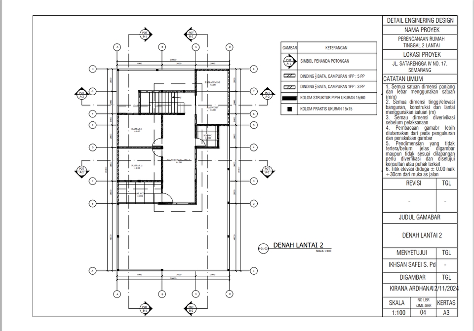 Drawing Ruko Desain rumah tinggal dan ruko.