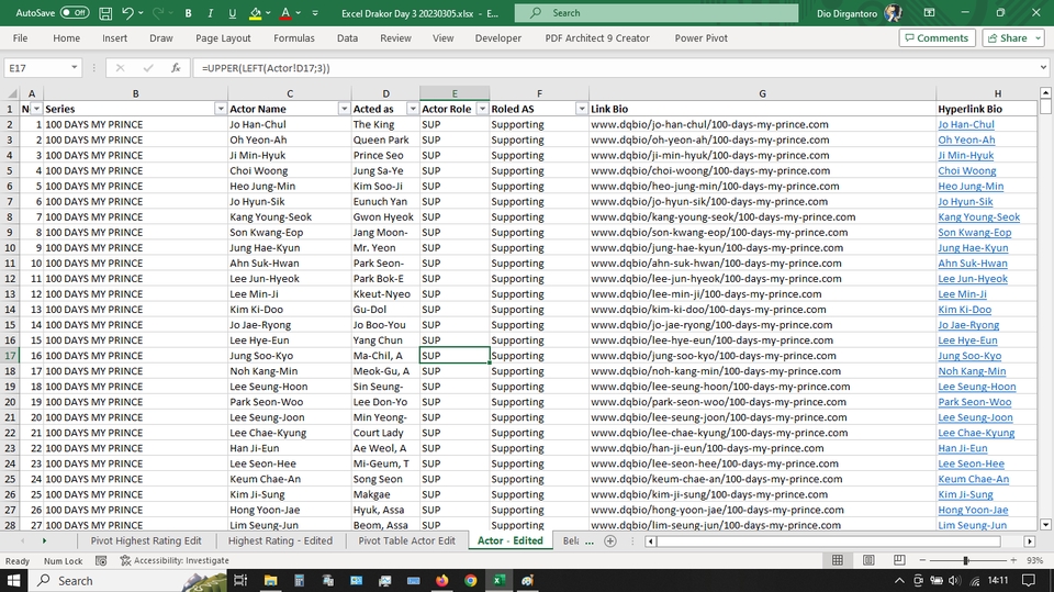 Entri Data - Pengerjaan Tugas excel - 4