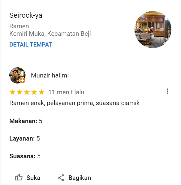 Memberi Review - Jasa Review Google Maps dan Bisnis paket 3 akun - 2