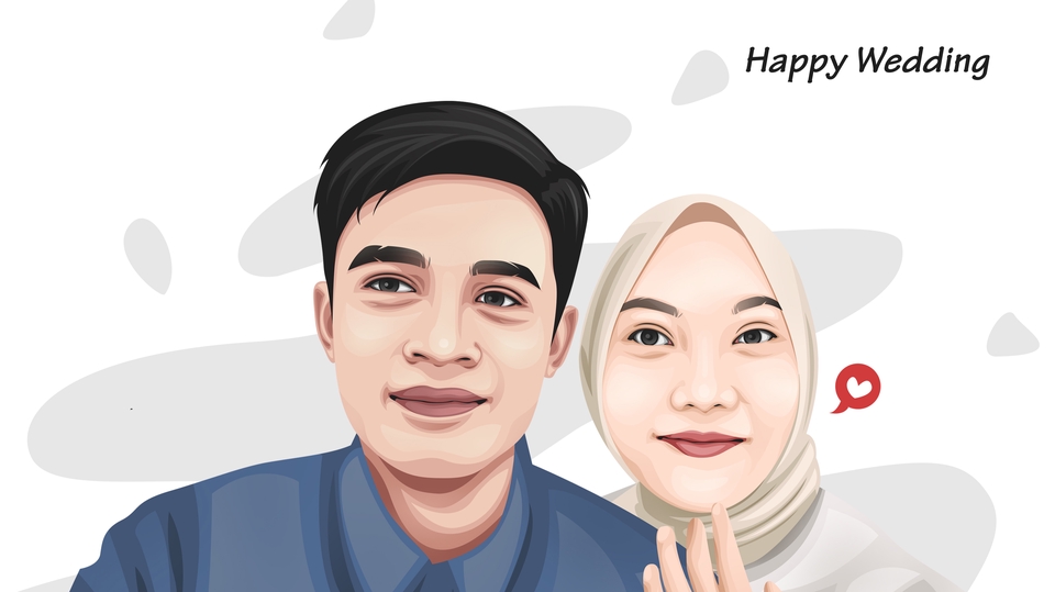 Gambar Potret - DESAIN VECTOR / VEXEL / KARIKATUR 24 JAM JADI - 1