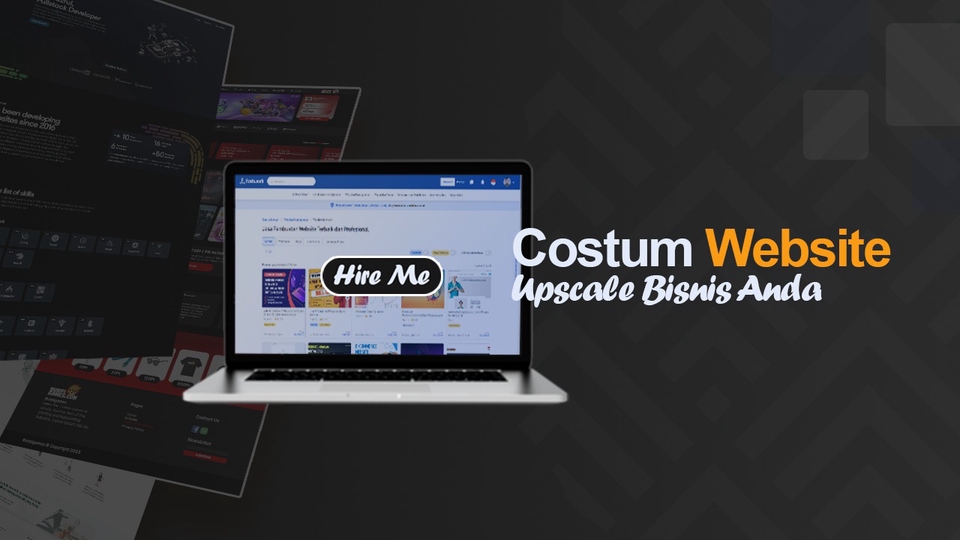 Jasa pembuatan website profesional dan custom untuk bisnis Anda, desain web modern dan responsive, tingkatkan branding dan penjualan.