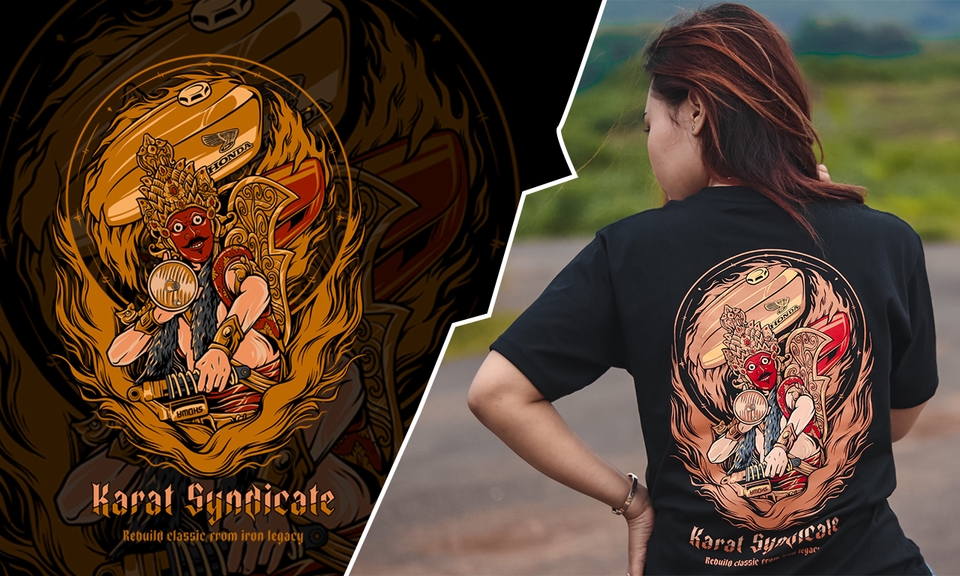 Desain Kaos & Motif - Custom Design Illustration (T-Shirt Design) - 8