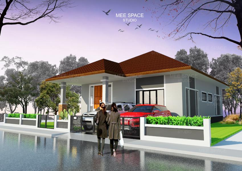 3D Perspective - รูป 3D SketchUp perspective โดยภาพแต่ง Photoshop - 1