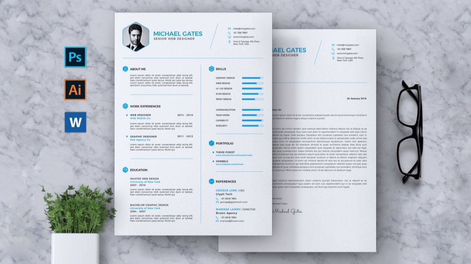 Portfolio & Resume - JASA DESAIN CV/RESUME PROFESIONAL~1 HARI JADI - 1