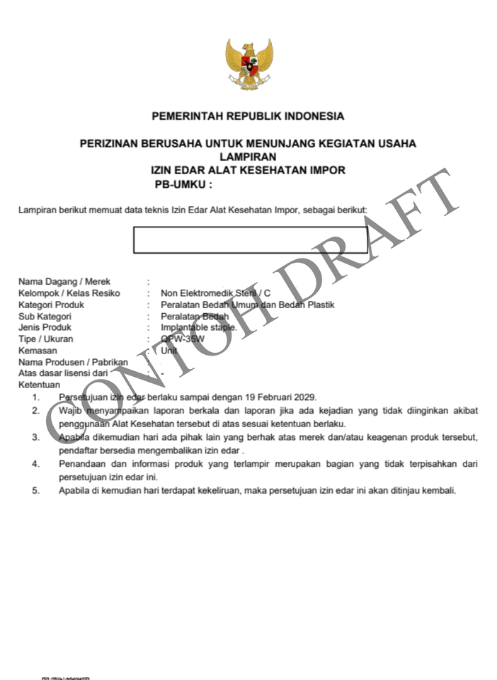 Perizinan Usaha - Pengurusan Izin Alat Kesehatan NIE AKL, AKD, IDAK, CDAKB, E-kat dan sejenisnya - 3