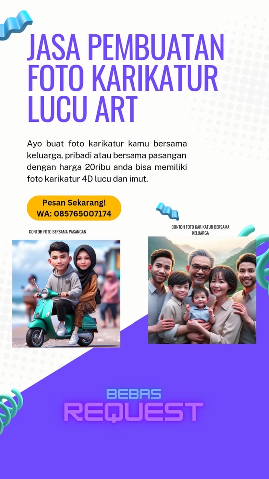 Karikatur - KARIKATUR CHIBI 4D REALISTIS - 3