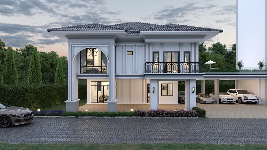 เขียนแบบวิศวกรรมและออกแบบโครงสร้าง - 3D Perspective ภายในและภายนอก บ้าน ร้านอาหาร คอนโด สปา - 2