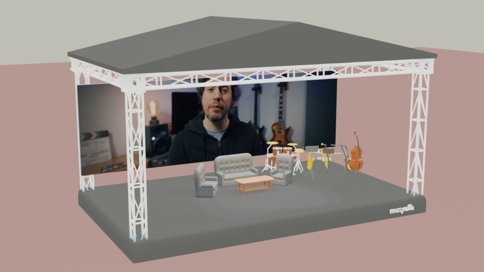 3D & Perspektif - Desain Stage 3D - 1