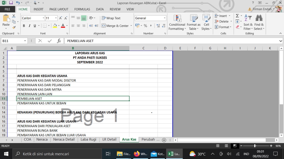 Akuntansi dan Keuangan - Membuat Laporan Keuangan cukup dengan Excel - 4