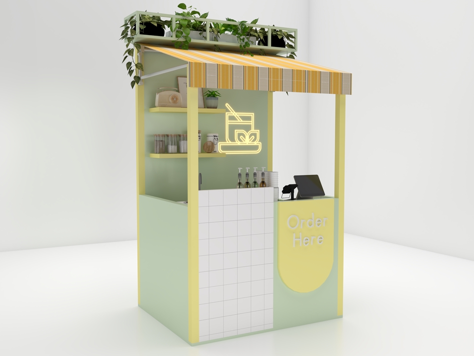 3D & Perspektif - Desain Interior 3D Render Rumah Tinggal/Cafe/Coffee Shop/Kantor - 6