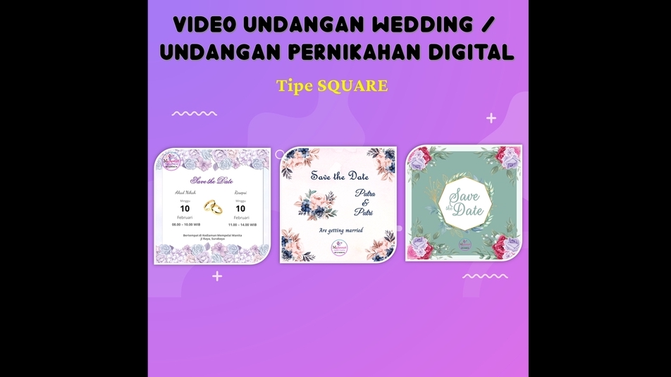 Kartu Ucapan & Video - VIDEO UNDANGAN DIGITAL (UNDANGAN PERNIKAHAN, AQIQOH, WISUDA), VIDEO UCAPAN DIGITAL BERKUALITAS  - 2