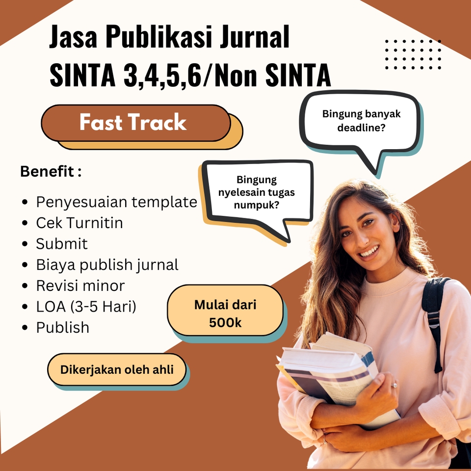 Jasa Lainnya - Jasa Publikasi Jurnal SINTA (3,4,5,6)/NON SINTA ter Index Jurnal Internasional - 3