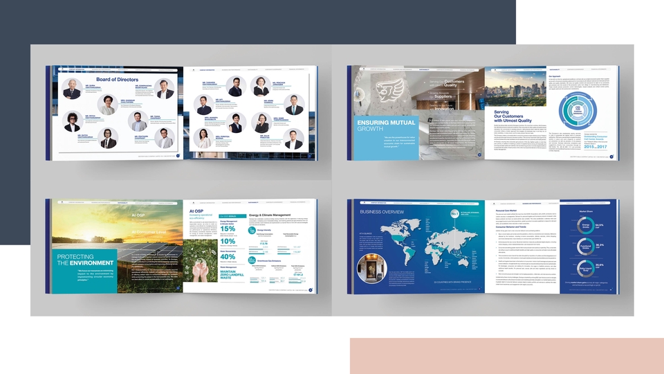 สื่อสิ่งพิมพ์และนามบัตร - Design Layout นิตยสารและสื่อสิ่งพิมพ์ Annual Report รายงานประจำปี - 4