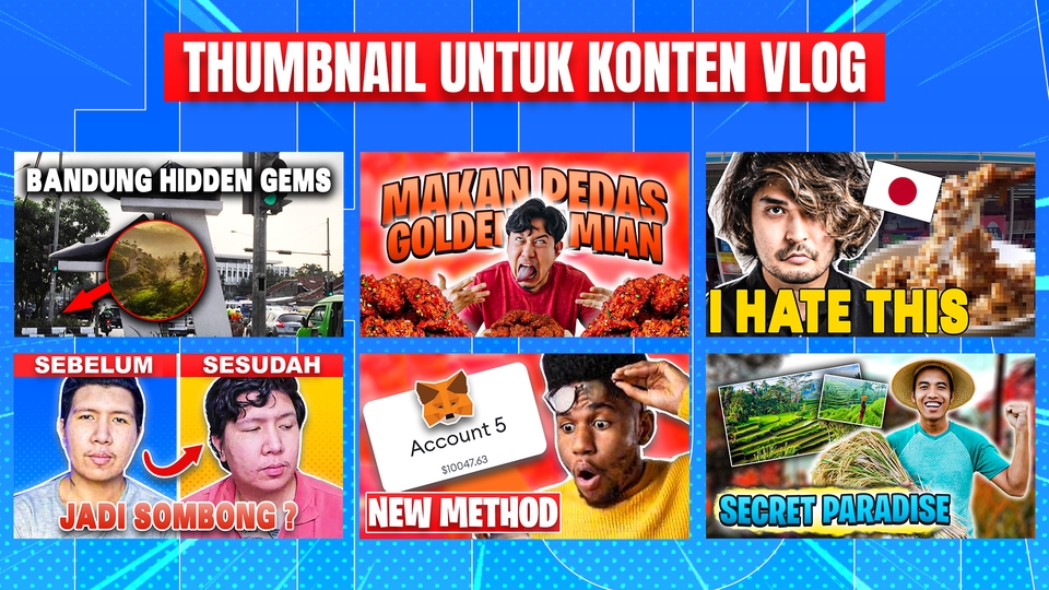 Banner Online - Desain Thumbnail Youtube Untuk Berbagai Konten - 2