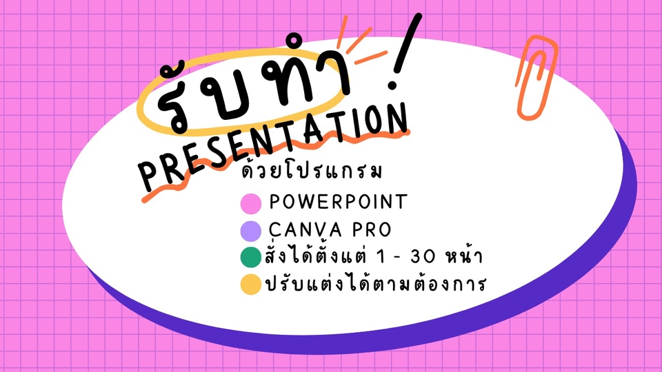 Presentation - รับทำ Presentation ( Powerpoint ,  Canva ) - 1