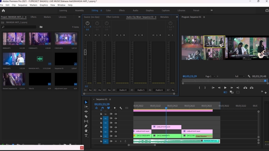 Jasa Sound Engineer / Edit Suara Video - PENYUNTINGAN AUDIO VISUAL 