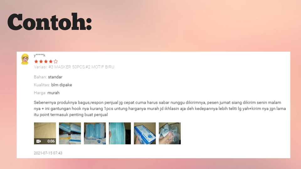 Memberi Review - Jasa Review Produk di Marketplace Shopee, Tokopedia, Lazada - 4
