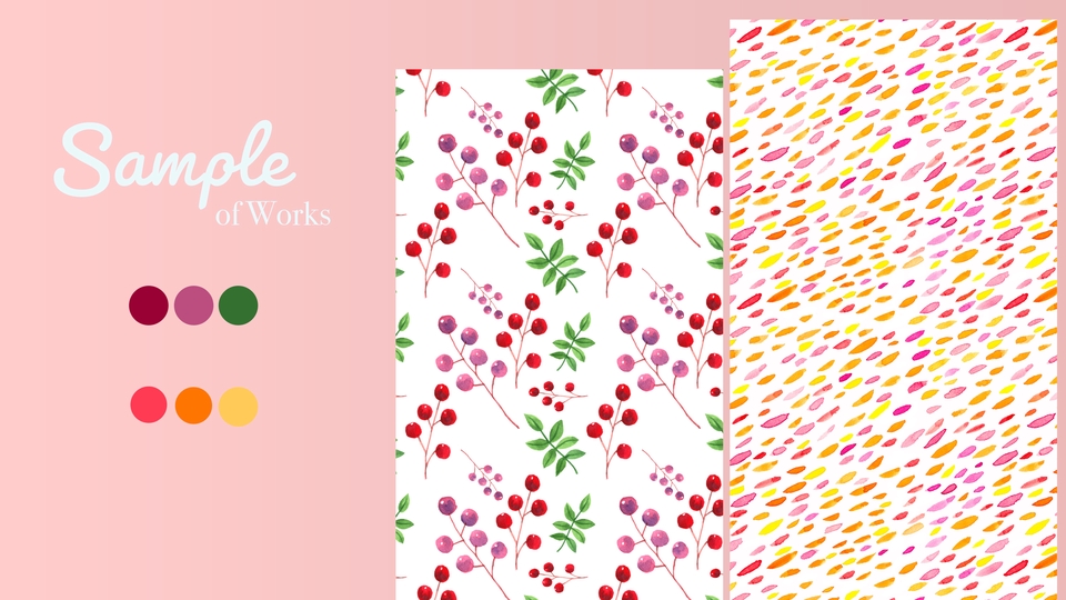 วาด/ออกแบบแพทเทิร์นเสื้อผ้า - รับออกแบบลาย repeat | ลายผ้า seamless pattern | ใช้ในงานแฟชั่น หรือ ต่อยอดทำผลิตภัณฑ์อื่นๆได้มากมาย - 14