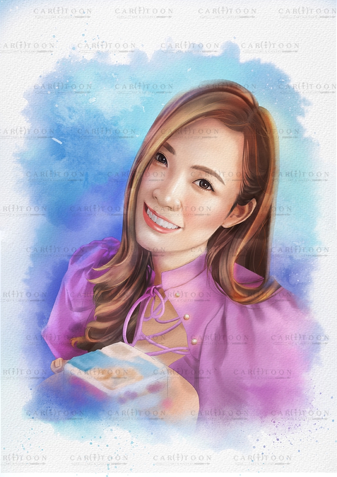 วาดภาพเหมือน Portrait - รับวาดภาพเหมือน portrait สไตล์สีน้ำ เทคนิคDigital painting - 20