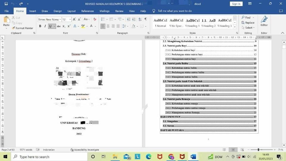 Pengetikan Umum - JASA EDIT NASKAH (DAFTAR ISI & NOMOR HALAMAN OTOMATIS, TIPOGRAFI, LAYOUTING, EJAAN & TANDA BACA) - 1