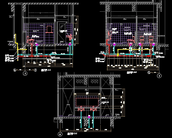 CAD Drawing - Mechanical & Electrical Desain Gambar 2D MEP M.E - 3