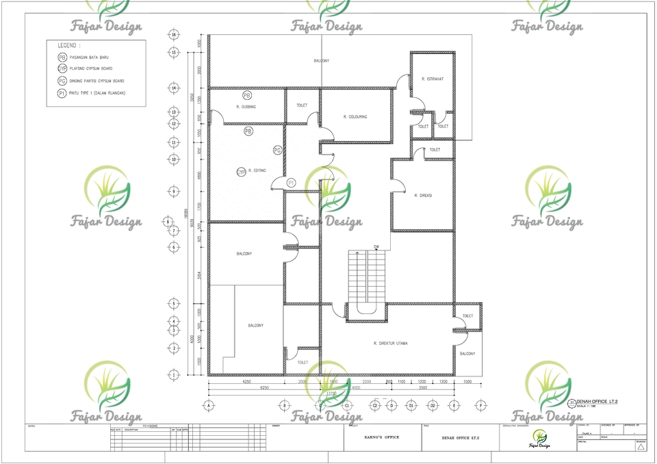 CAD Drawing - Desain Bangunan Atau Gambar Kerja Dalam Bentuk 2D - 12