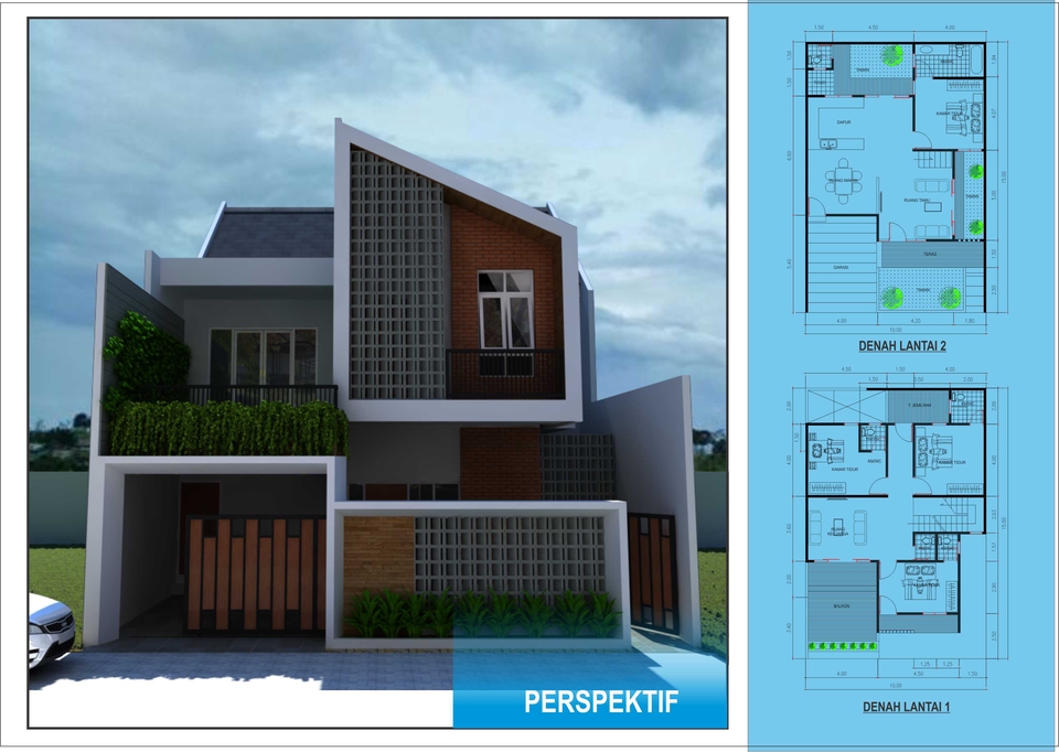 3D & Perspektif - Jasa Desain 3d Rendering Exterior dan Interior Rumah Tinggal, Kantor, Cafe, Tempat Ibadah, Apartemen - 6