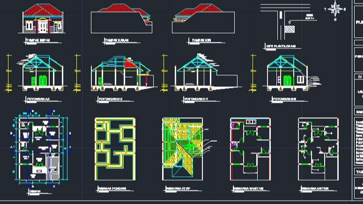 CAD Drawing - 2D Autocad | Revisi Unlimited | 15rb/m2 - 1