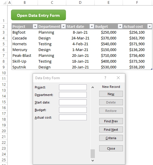 Entri Data - Entry Data Excel - 2