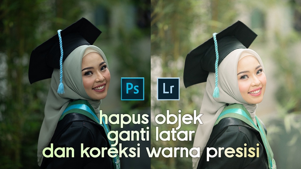 Edit Gambar & Photoshop - Layanan edit foto: penghapusan objek, ubah latar, koreksi warna dengan Ps & Lr. - 1