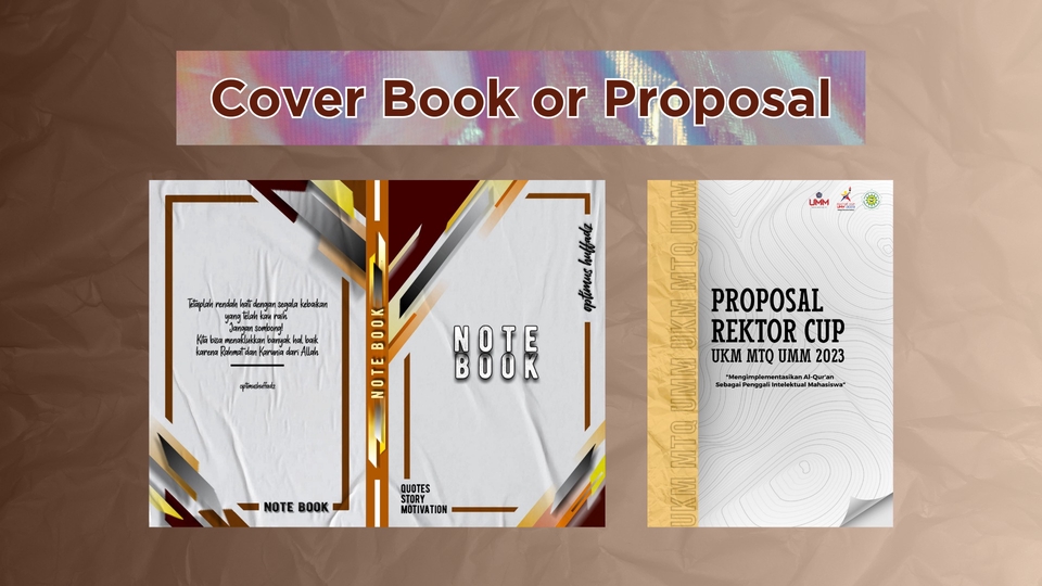 Digital Printing - Desain Cover Book & Proposal - 1