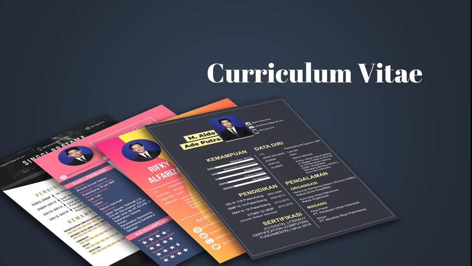 Portfolio & Resume - Desain CV (Curriculum Vitae) Atau Resume Menarik & Profesional - 1