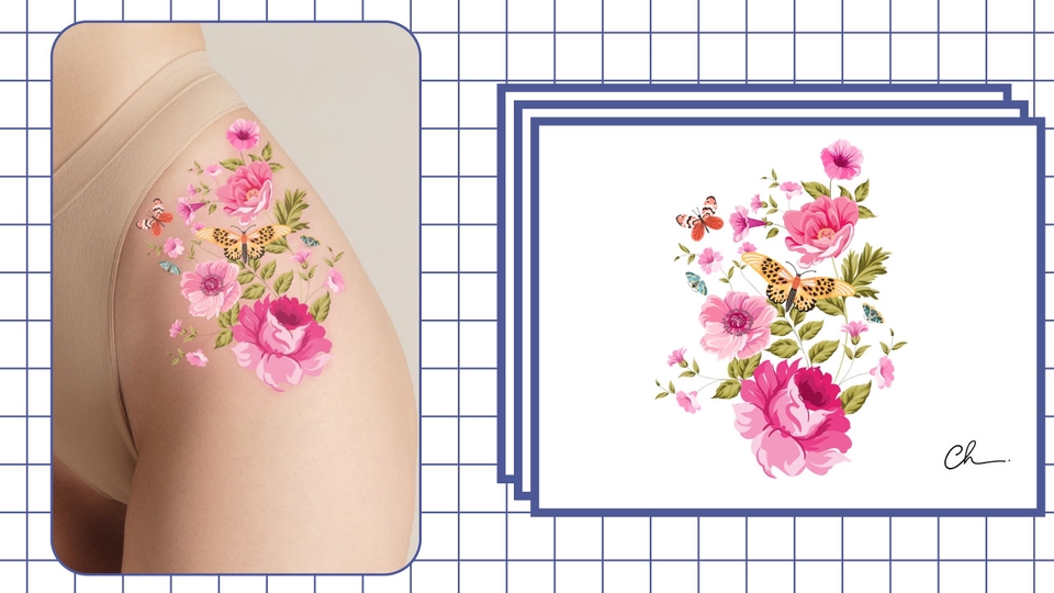 ออกแบบลายสัก แทททู - ออกแบบลายสัก Graphic tattoos / Tattoo Illustration - 4