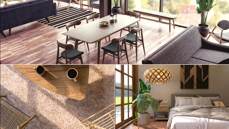 3D & Perspektif - Rendering Realistis Interior Skala High - 1