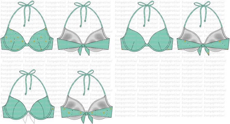 Desain Kaos & Motif - Desain Fashion Pria/Wanita, Lingerie/Swimwear, Sleepwear - 6