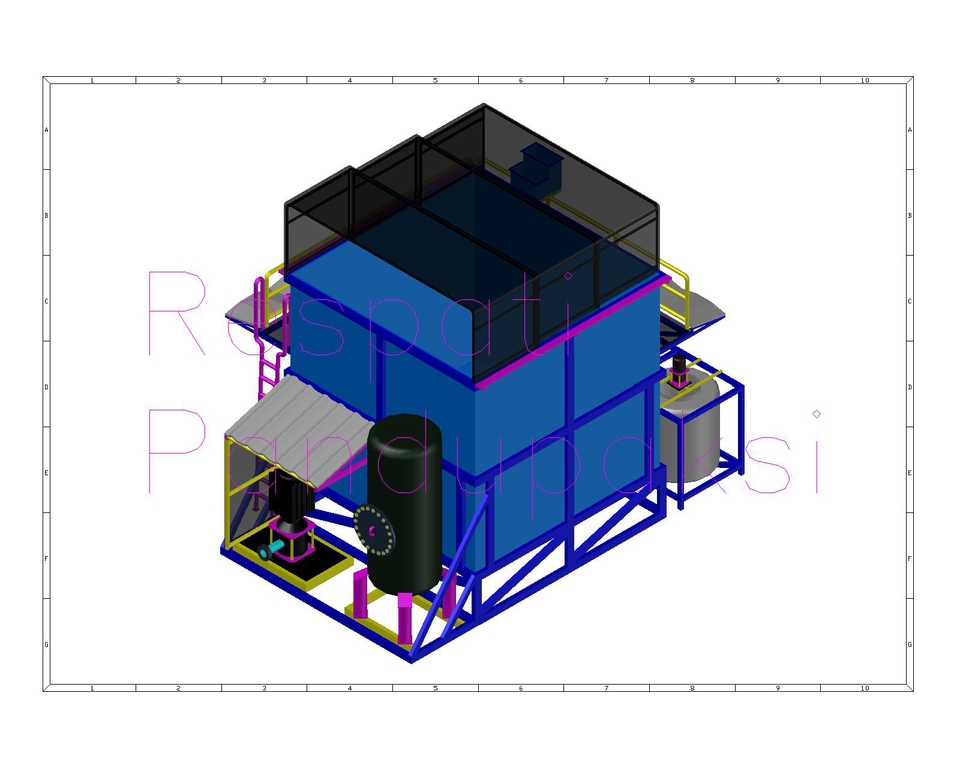 CAD Drawing - 3D Drawing DAF WWTP, 3 Hari Jadi - 2