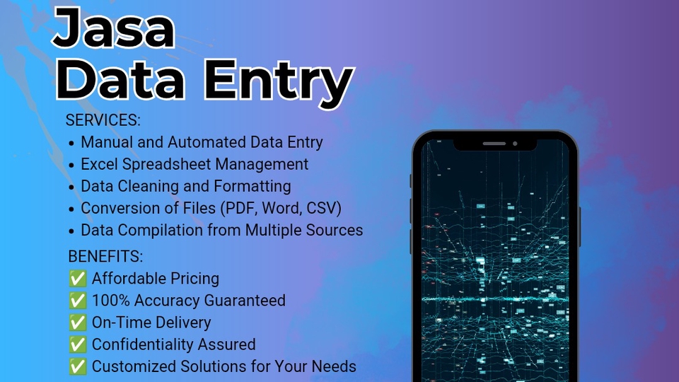 Jasa Data Entry Freelance: Jasa input data online, jasa entry data excel, jasa pengumpulan data, entri data online