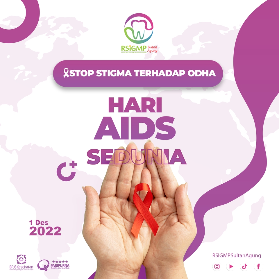 Jasa desain banner instagram hari AIDS sedunia, buat banner instagram, desain gambar promosi instagram, banner promosi instagram, desain feed instagram