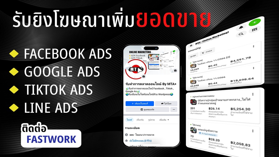 Social Media Ads - ยิง ADS โฆษณา + วิเคราะห์กลุ่มเป้าหมาย เพิ่มยอดขายแบบไม่จกตา Facebook,IG,Google,Tiktok,Line - 1