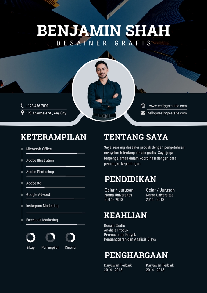 Portfolio & Resume - Desain CV / Resume Modern Secepat Kilat - 4