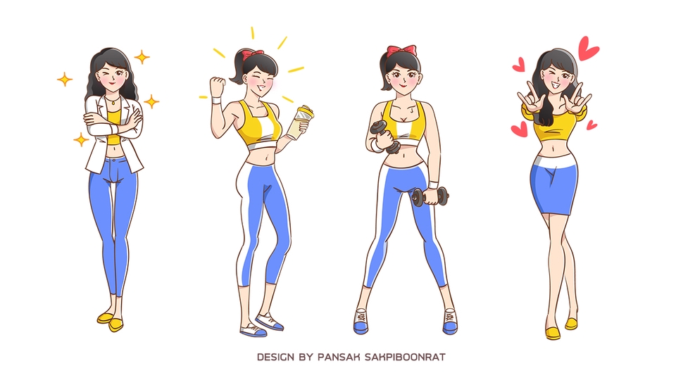 ออกแบบ Character & Mascot - ออกแบบคาแรคเตอร์/มาสคอต/การตูนน่ารัก - 9