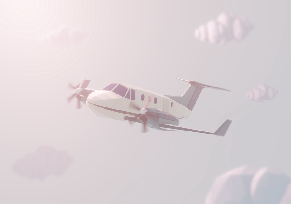 รับปั้นโมเดล 3d เครื่องบิน 3D model เครื่องบิน 3d packshot