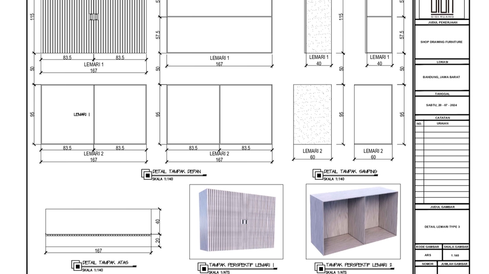 CAD Drawing - JASA DRAFTER GAMBAR KERJA/ DESAIN BANGUNAN (SHOP DRAWING, ASBUILT DRAWING DLL.) - 8