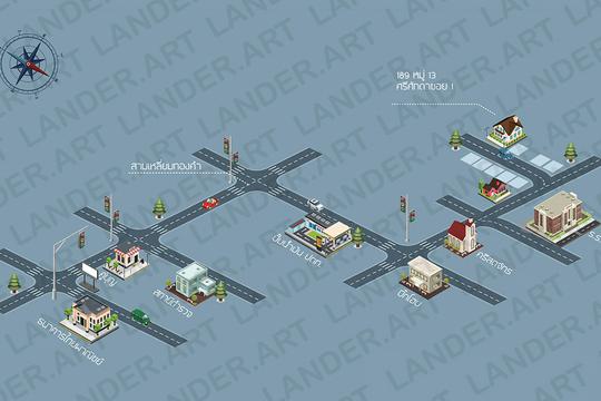 2D&3D Maps Design รับออกแบบแผนที่เพื่อใช้ในงานประชาสัมพันธ์