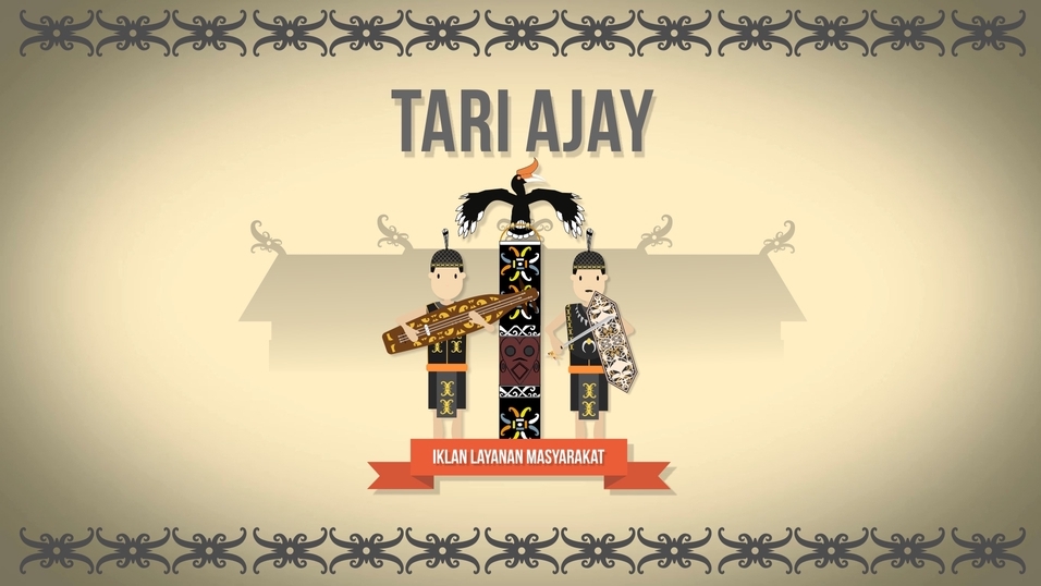 Jasa pembuatan motion graphic Tari Ajay, animasi iklan pendek  untuk promosi budaya Indonesia. Harga jasa motion graphic murah.