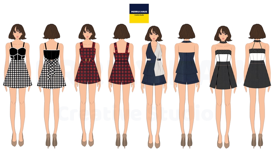 วาด/ออกแบบแพทเทิร์นเสื้อผ้า - ออกแบบเสื้อผ้าแฟชั่น เสื้อผ้าเด็ก ชุดยูนิฟอร์ม ชุดพริตตี้ MC เสื้อผ้าสัตว์เลี้ยงฯ - 18