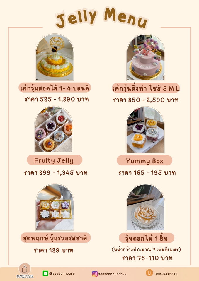 รับทำ infographic ราคาถูก อินโฟกราฟฟิก เมนู เจลลี่