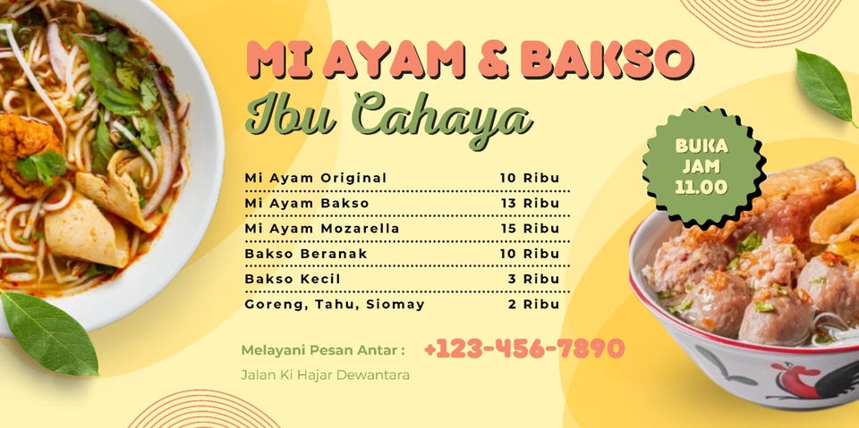 Banner Online - JASA BANNER, MENU JUALAN, POSTER, SPANDUK DLL - 4